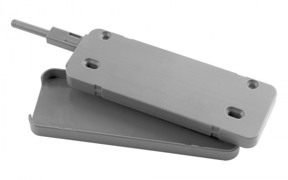 StrongHinges Smootis Standard, bezúchytkový systém s tlumením, světle šedá