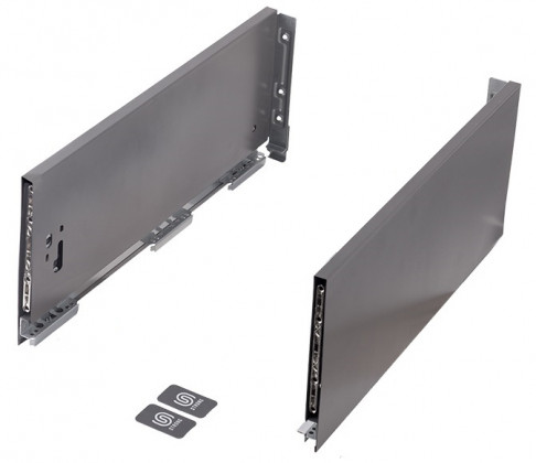 StrongMax 18 bočnice H185/400mm, šedá, sada