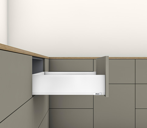 K-BLUM Merivobox, zásuvka K 400mm/40kg, bílá, vrut