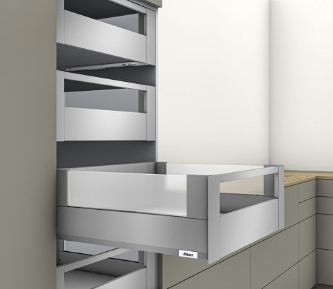 K-BLUM Merivobox, zásuvka E boxcover 300mm/40kg, světle šedá IG, vnitřní, reling