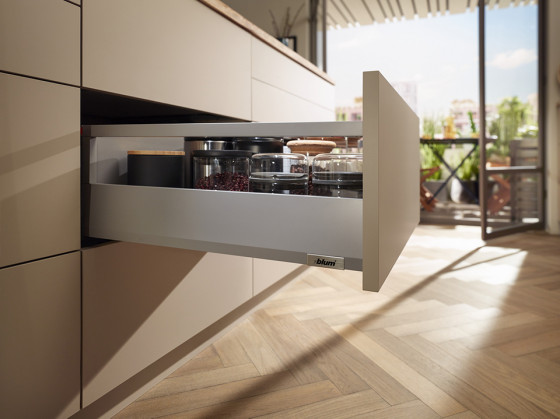 K-BLUM Merivobox E 550 mm, 70 kg, Indium šedá, vrut