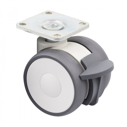 TENTE kolečko Linea 50mm s brzdou 100kg světle šedá