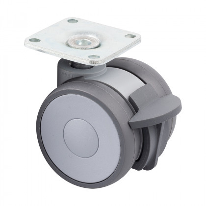 TENTE kolečko Linea 50mm s brzdou 100kg tmavě šedá