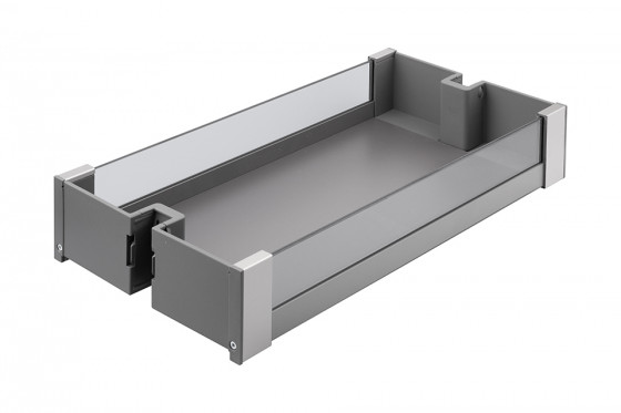 VIBO Essence, potravinová skříň, koš, 300mm, šedá