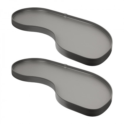 K-VIBO FLY 3.0 LAMINA, rohové police, uchycení, šedá, L, 400/655-705