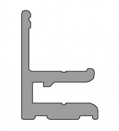 TERNO spodní příchyt skla 1774/A - 2m