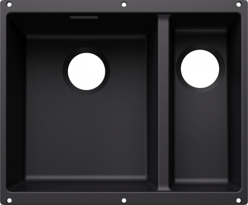 BLANCO 527818 Dřez Subline 340/160-U bez odtokové sady Silgranit černá