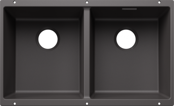 BLANCO 527830 Dřez Subline 350/350-U bez odtokové sady Silgranit šedá skála