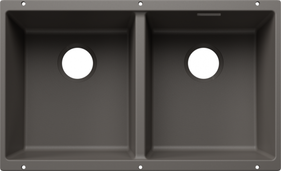 BLANCO 527827 Dřez Subline 350/350-U bez odtokové sady Silgranit šedá vulkán