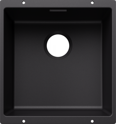 BLANCO 527786 Dřez Subline 400-U bez odtokové sady Silgranit černá