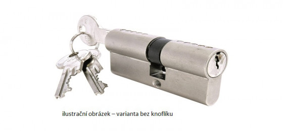 TWIN Stavební vložka Twin Star 50S knoflík, 3 prodloužené klíče 30/35K/NI