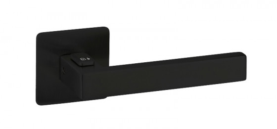 TWIN Klika Cuboid HR H 1682FL plochá rozeta levá, Fast lock CM