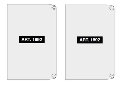 TERNO boční krytky krycího profil 1694/A/2 plast šedá (pár)