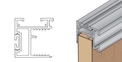 S-profil S10 stříbrný elox 2,7m