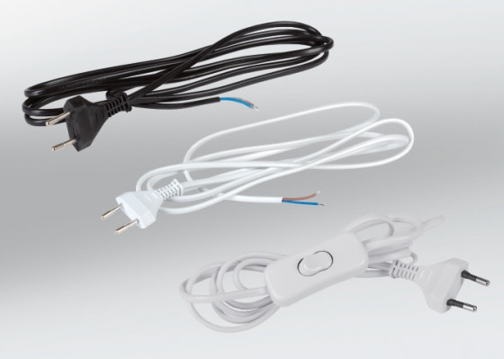 SAL napájecí kabel s vypínačem 2m bílý