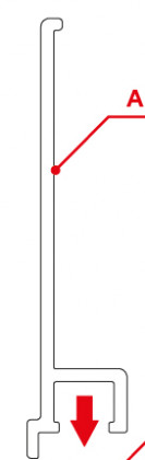 TERNO Star Fluid horní krycí profil 3067/N 3m elox černá kartáčovaná