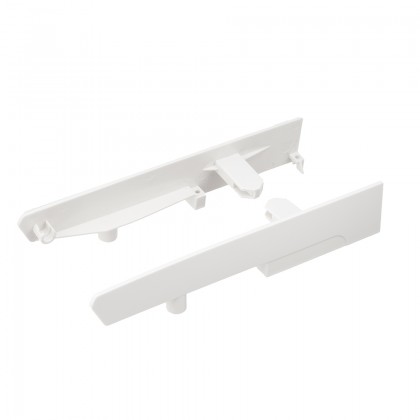 StrongBox držáky čela, vnitřní zásuvka H204, kulatý reling horní, bílá