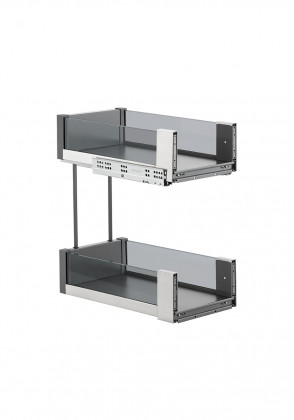 VIBO Essence, spodní koš, 300mm, šedá, pravolevá