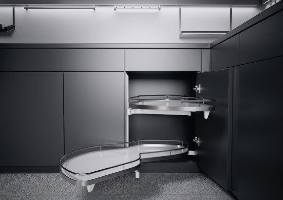 K-KES LeMans II, police a uchycení, Arena Classic, bílá/chrom, L, 600/min 1265