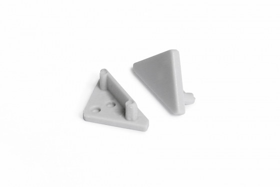 StrongLumio koncovky k profilu Cabi, šedá (pár)