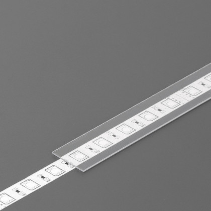 StrongLumio krycí lišta B k LED profilům násuvná transparentní 2000mm