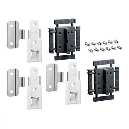 HETTICH 9339487 WingLine L new středové závěsy standardní 3 ks, bílá
