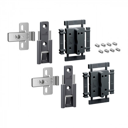 HETTICH 9339494 WingLine L new středové závěsy seřiditelné 2 ks, antracit