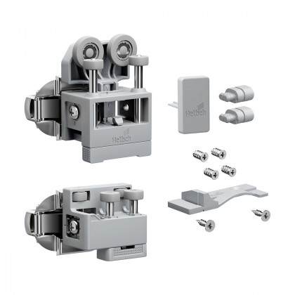 HETTICH 9339382 WingLine L new do 12 kg,sada s pružinou,šedá,levá,s vedením