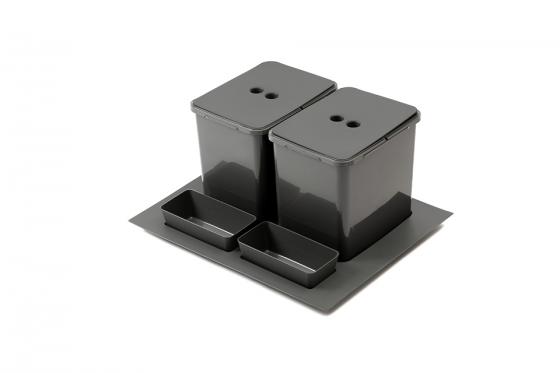 StrongBins sorter 2x16 l vložený do zásuvky 600 mm, antracit