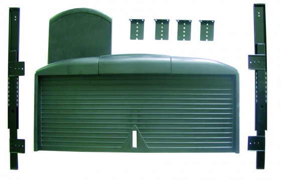 Zásuvka na klávesnici s pojezdem + podložka pod myš šedá