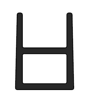 TERNO spodní upevňovací lišta alu elox 3m 1740/A