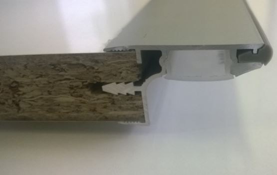 S-LED narážecí profil včetně těsnění 3m