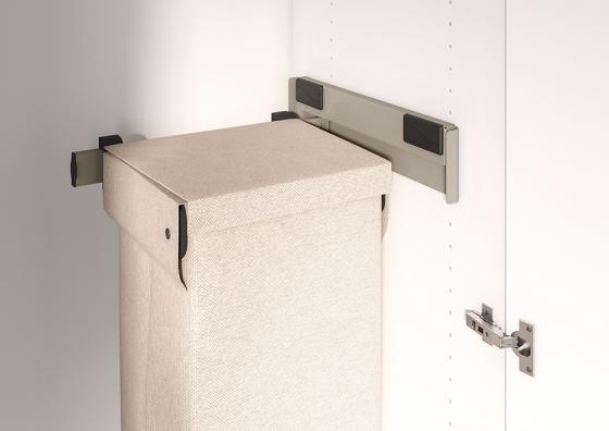 KES Conero, boční výsuvný koš na prádlo, 475mm, champagne gold