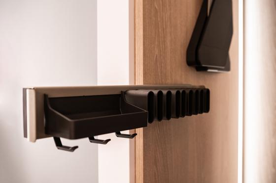 KES Conero, boční výsuv na opasky nebo kravaty s miskou, 475mm, champagne gold