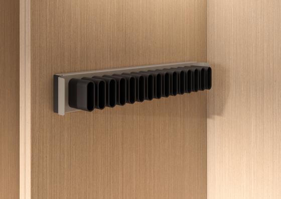 KES Conero, boční držák na opasky nebo kravaty, 475mm, champagne gold