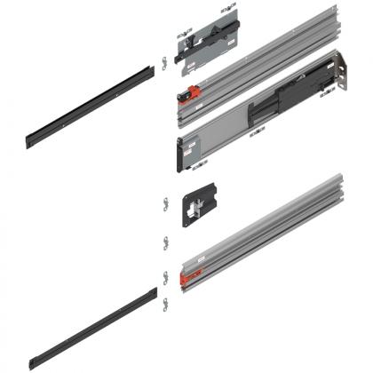 BLUM 801P450E.R3 Revego Uno vodicí lišta pro kapsu, 450 mm, pravá
