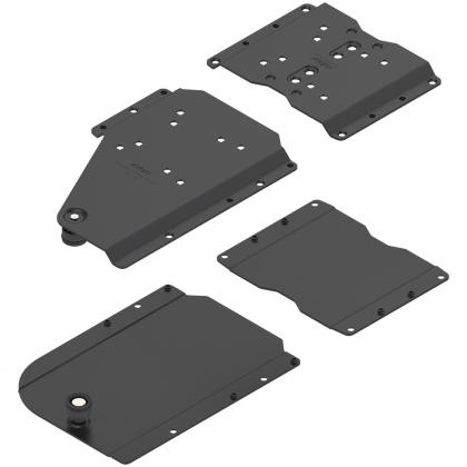 BLUM 802V760B.R3 Revego Duo spojovací kování pro kapsu, nástavec, 15-17mm,pravá