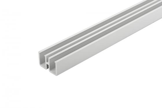 TERNO posuvné skleněné horní plastový profil 3m šedá