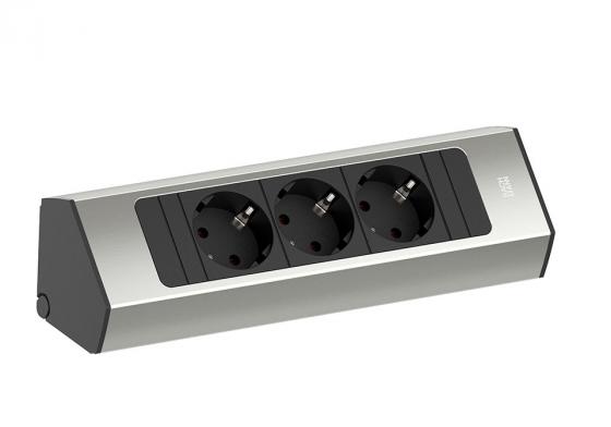 BACHMANN 932.000 Casia 2, 3x230V, imitace nerezi Schuko