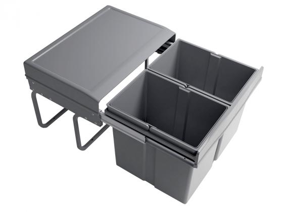 GOLLINUCCI Sorter Linea 296 500mm 2x15l šedá