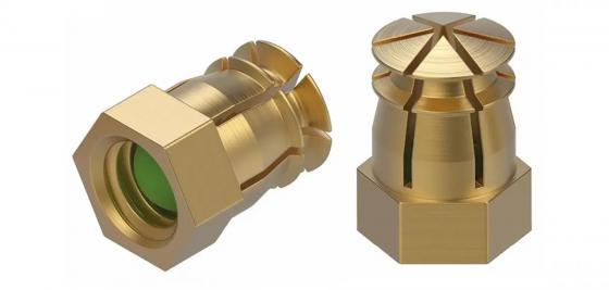 BU39 Hmoždinka závrtná s kuličkou M6x9/8mm mosaz