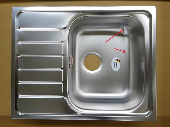 FRANKE Dřez SKN 611-63 635x500mm nerez - POŠKOZENÉ