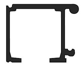 TERNO horní vedení alu surová 2m 1700/G