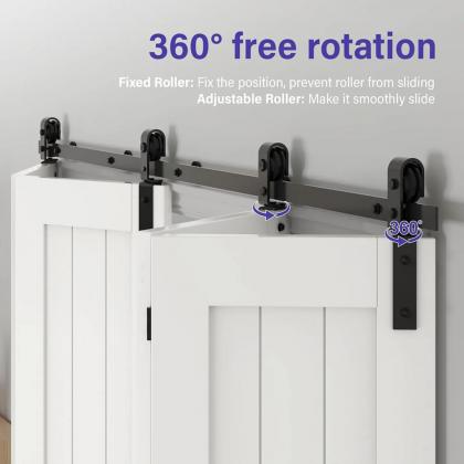 K-StrongLine Barnio fold posuvné skládací interiérové dveře 4 křídla, vč. vedení