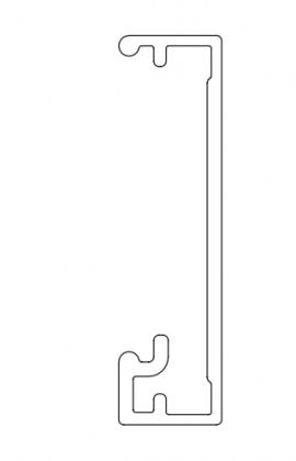 TERNO Versatile krycí profil 2772/N 6m elox černá