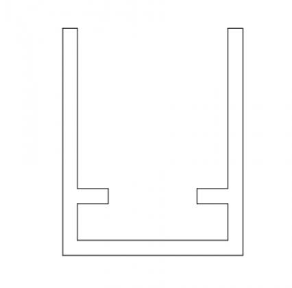 TERNO Versatile spodní vedení art. 630, 3m elox černá