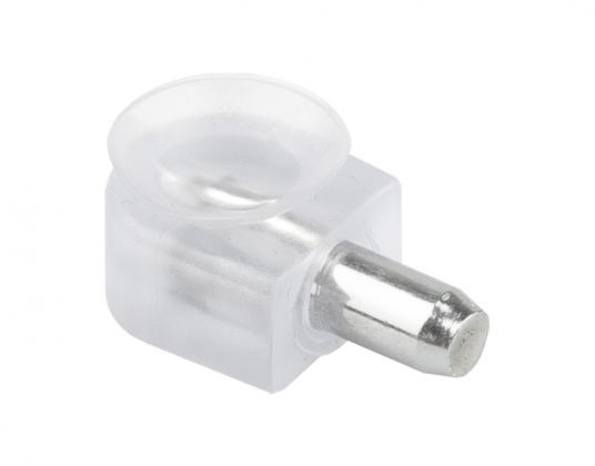 STRONG podpěra policová s přísavkou 13/5mm nikl