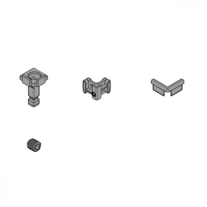 HETTICH 9360735 FurnSpin Cadro hybrid vertikální bez profilů sada černá