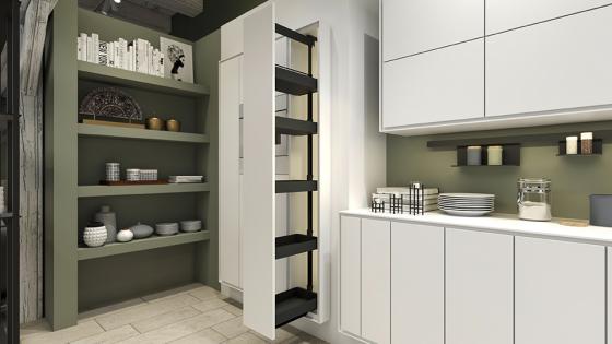 K-KES Dispensa, potravinová skříň, K-Line, antracit, 300/900-1300