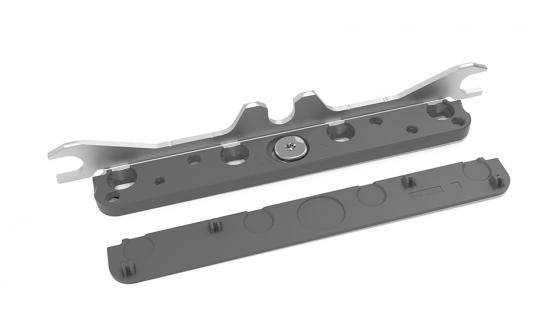 KES 272443 FREEslim Flap čelní příchyt, vrut, černá